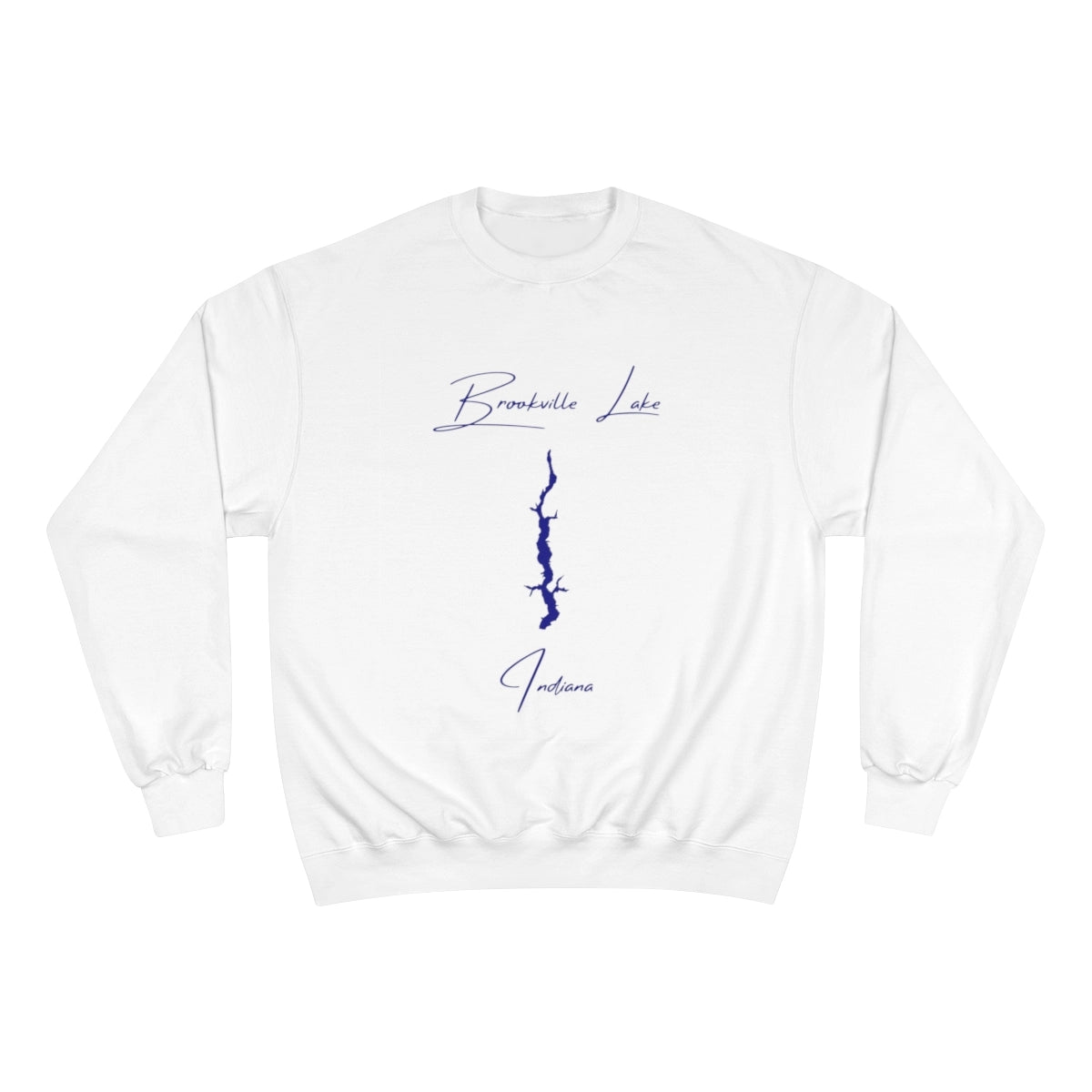 Indiana  Brookville  Lake  Sweatshirt  front  position  view  from  front  white.webp