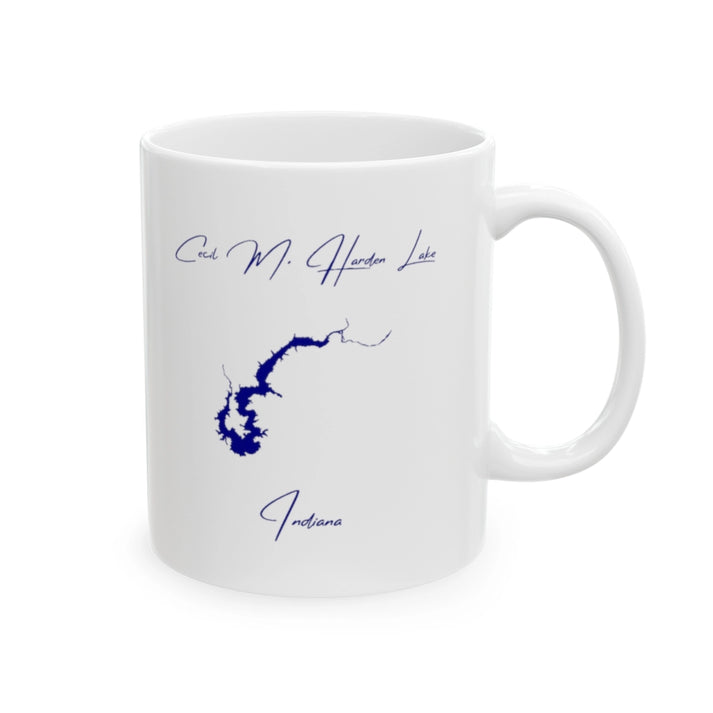 Indiana  Cecil  M.  Harden  Lake  Ceramic  Mug  other  position  view  from  right  11oz.webp