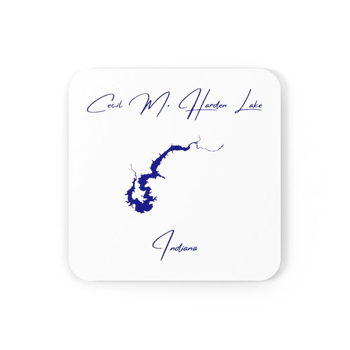 Indiana  Cecil  M.  Harden  Lake  Coaster  Set  front  position  view  from  front  3.75  x  3.75.webp