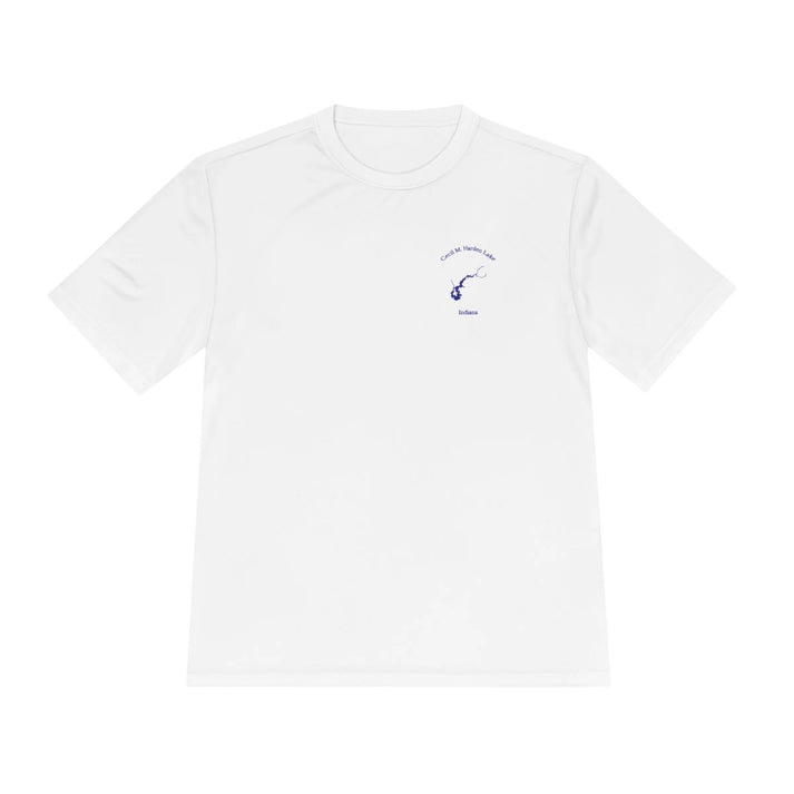 Indiana  Cecil  M.  Harden  Lake  Moisture  Wicking  Tee  front  position  view  from  front  white.webp