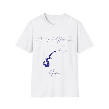 Indiana  Cecil  M.  Harden  Lake  T-shirt  front  position  view  from  front  white.webp