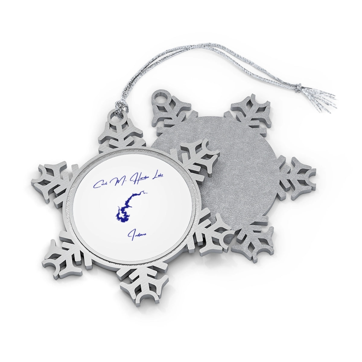 Indiana  Cecil  M.  Harden  Lake  XMAS  Ornament  front  position  view  from  front-and-back  one  size.webp
