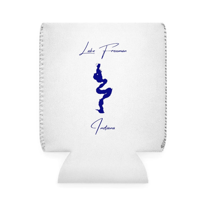 Indiana  Lake  Freeman  Can  Koozie  front  position  view  from  front-1  white.webp