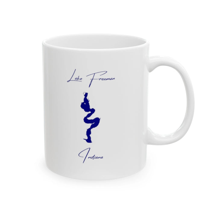 Indiana  Lake  Freeman  Ceramic  Mug  other  position  view  from  right  11oz.webp