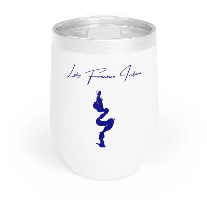 Indiana  Lake  Freeman  Wine  Tumbler  front  position  view  from  front  white.webp