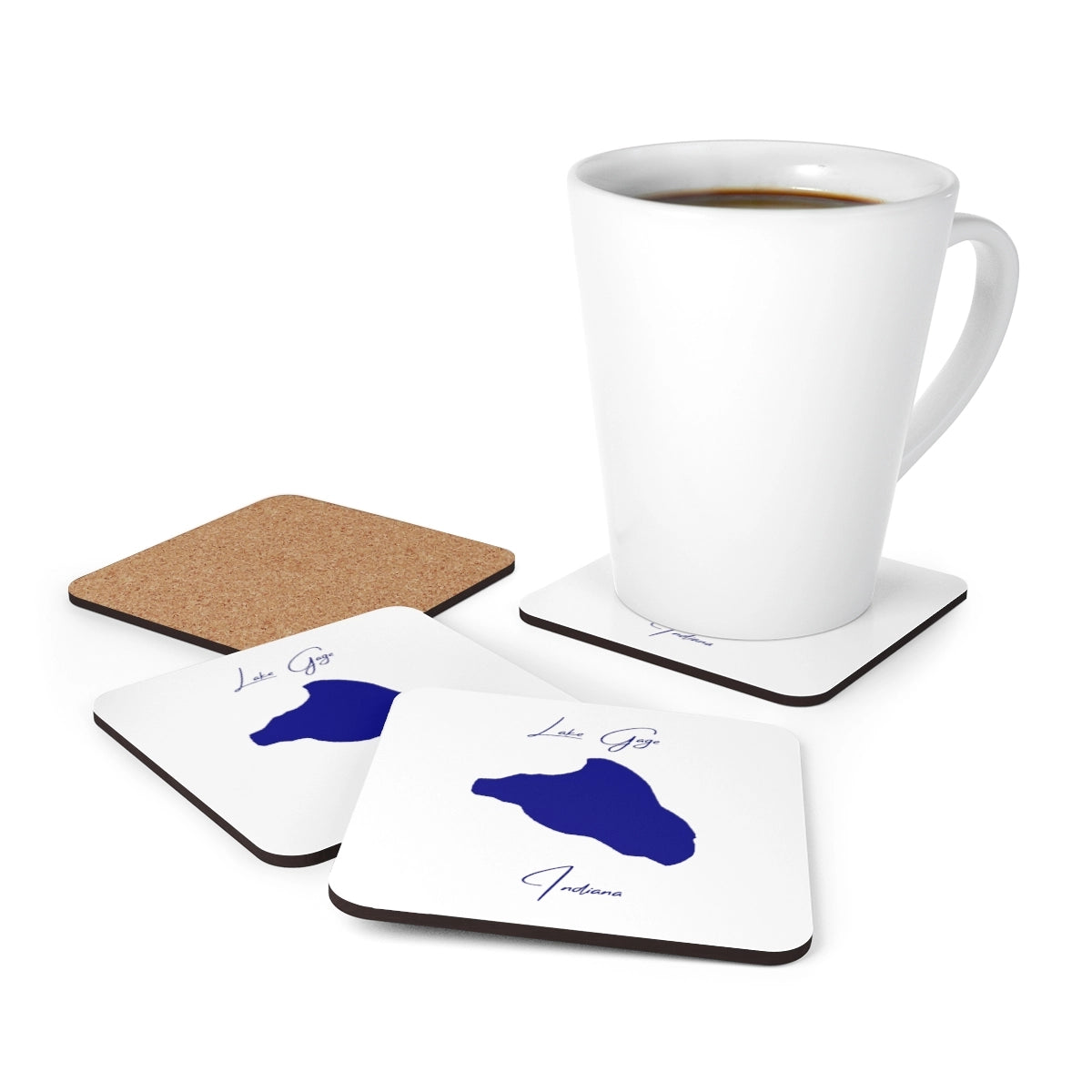 Indiana  Lake  Gage  Coaster  Set  front  position  view  from  context-1  3.75  x  3.75.webp