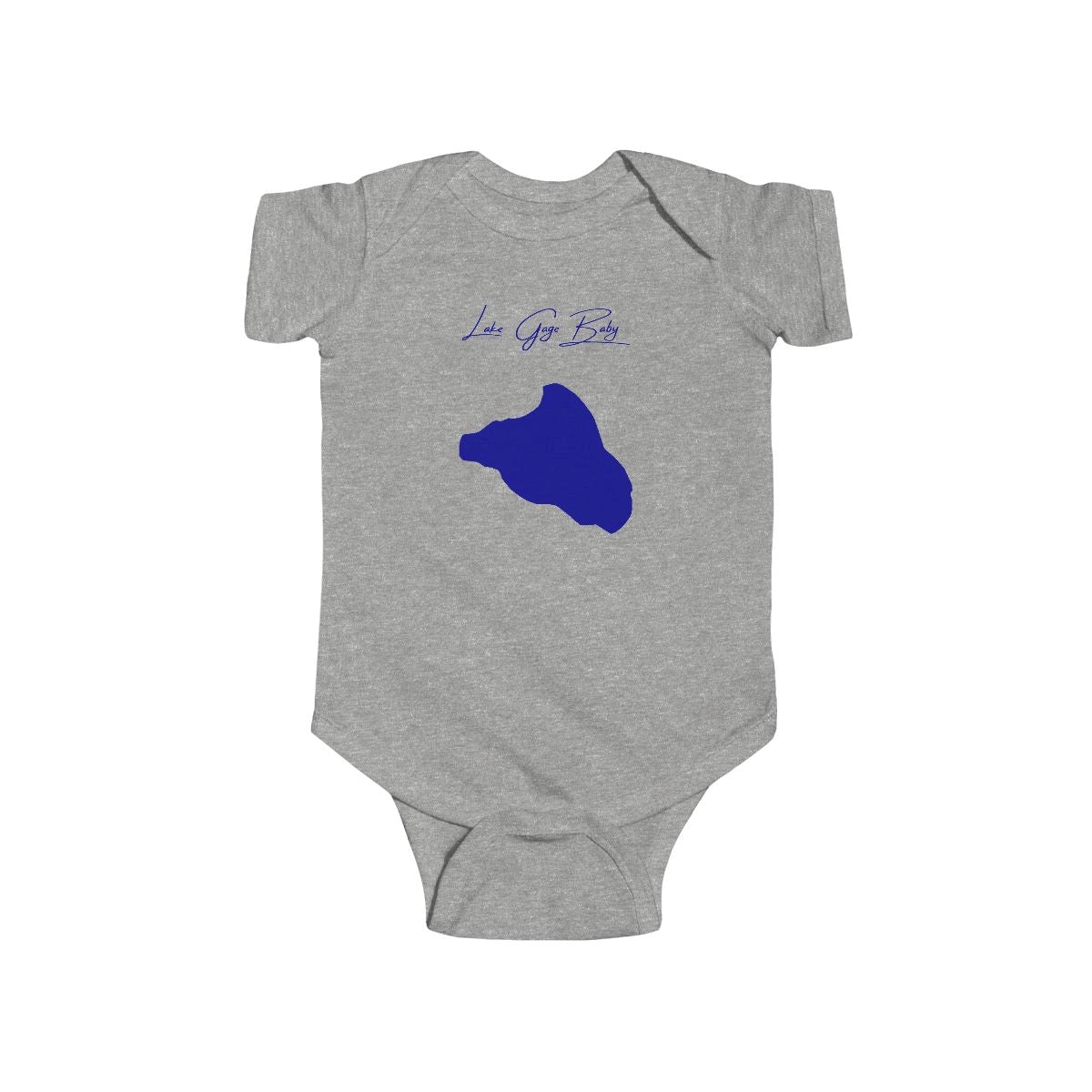 Indiana  Lake  Gage  Onesie  front  position  view  from  front  heather.webp