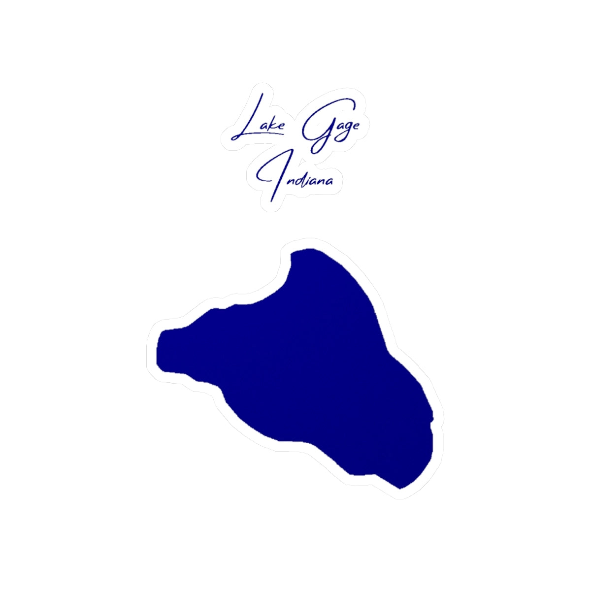 Indiana  Lake  Gage  Vinyl  Decal  other  position  view  from  front  4  x  6.webp