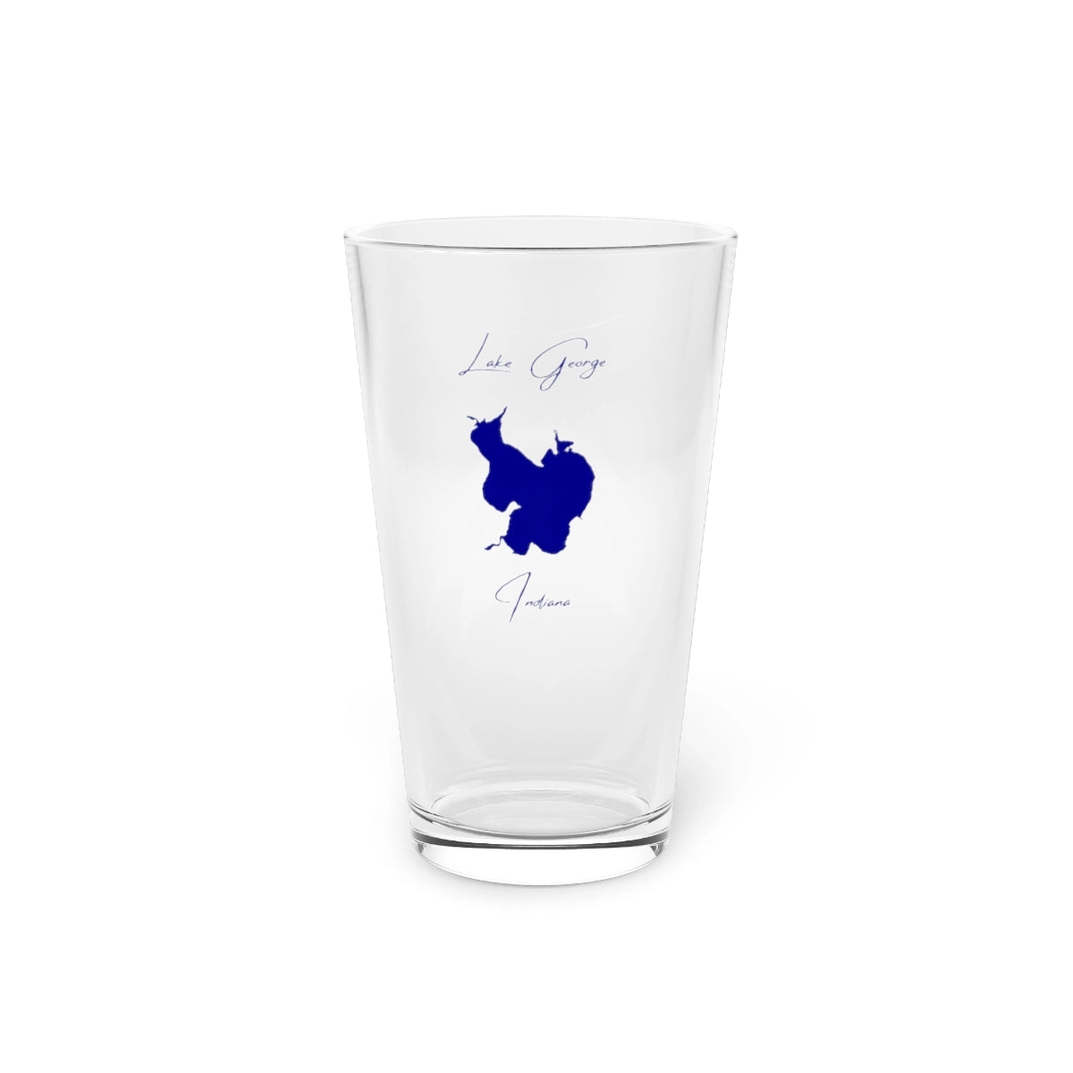 Indiana  Lake  George  16oz  Pint  Glass  front  position  view  from  front  16oz.webp