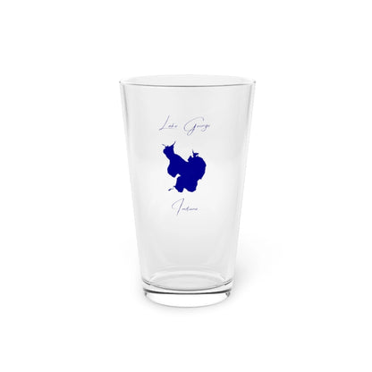 Indiana  Lake  George  16oz  Pint  Glass  front  position  view  from  front  16oz.webp