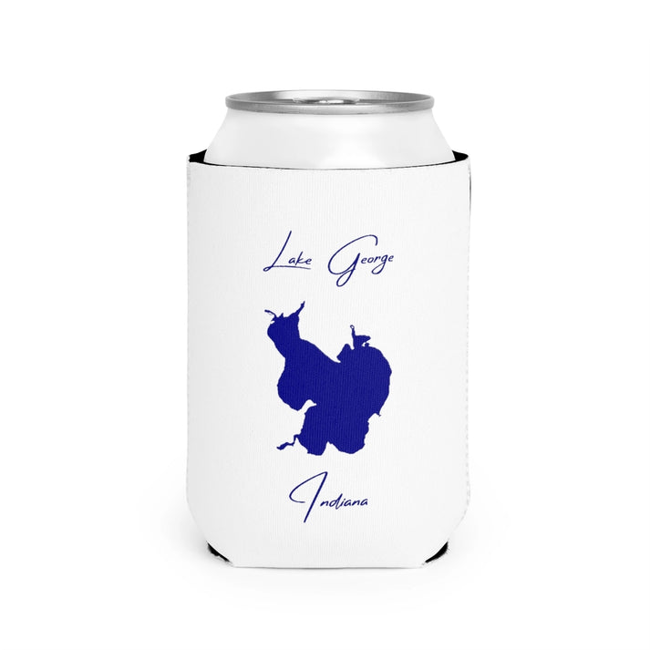 Indiana  Lake  George  Can  Koozie  front  position  view  from  front-2  white.webp