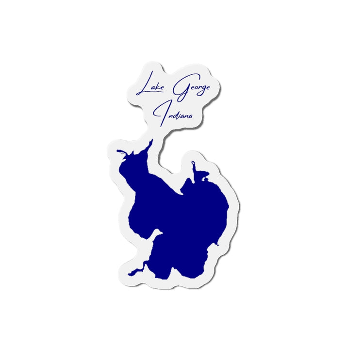 Indiana  Lake  George  Die  Cut  Magnet  front  position  view  from  front  4  x  4.webp