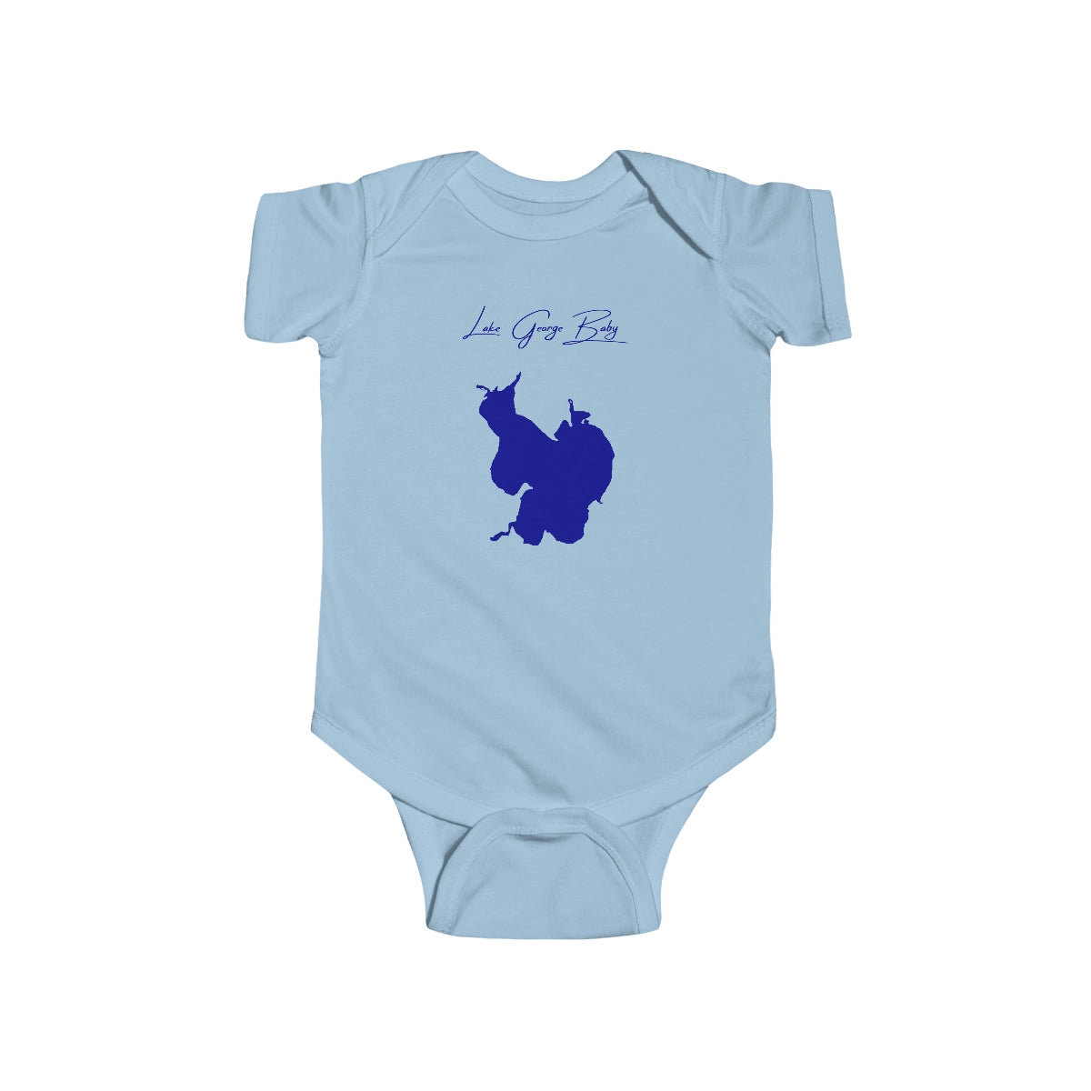 Indiana  Lake  George  Onesie  front  position  view  from  front  light  blue.webp