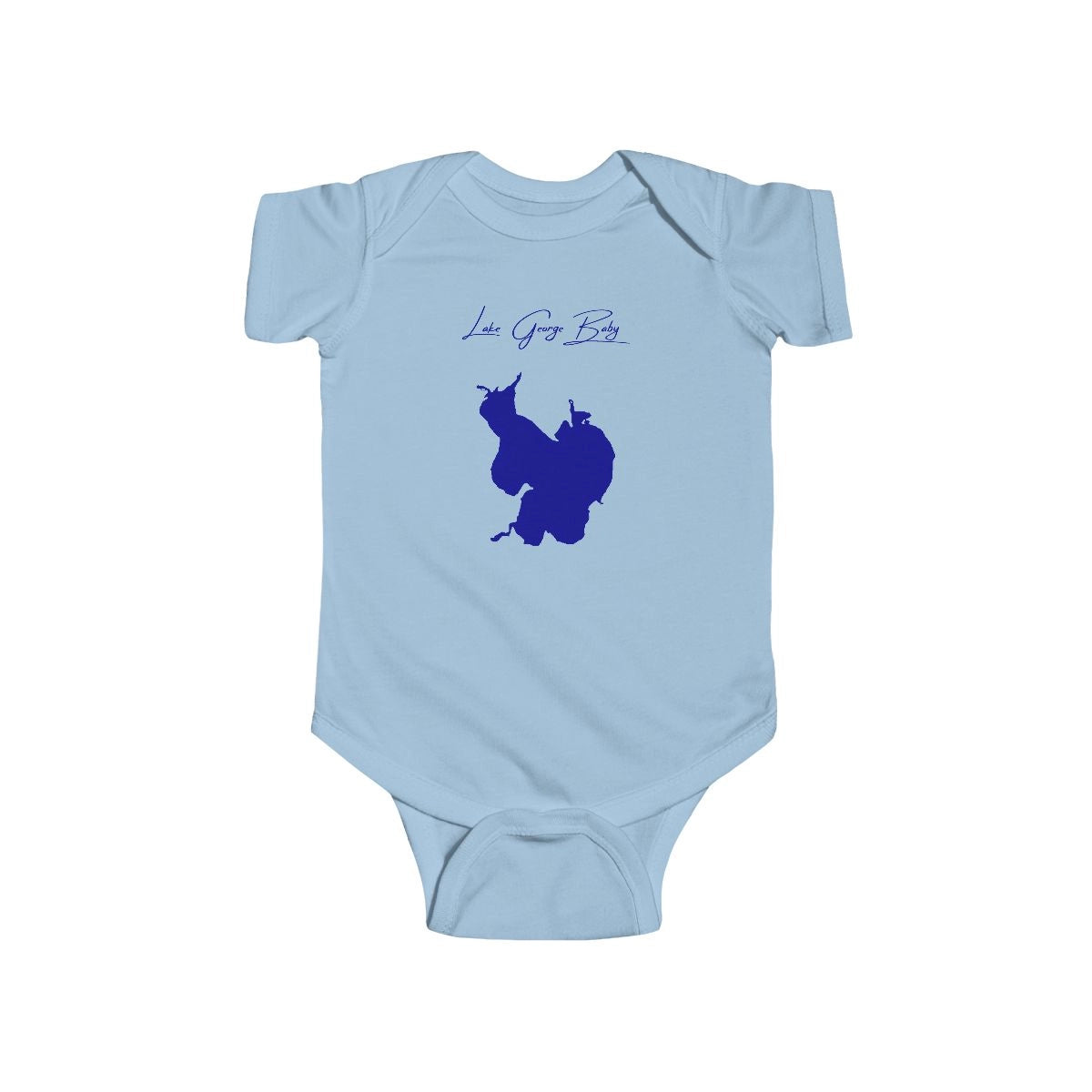 Indiana  Lake  George  Onesie  front  position  view  from  front  light  blue.webp