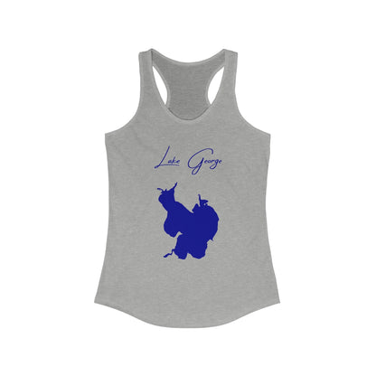 Indiana  Lake  George  Racerback-Tank  front  position  view  from  front  heather  grey.webp