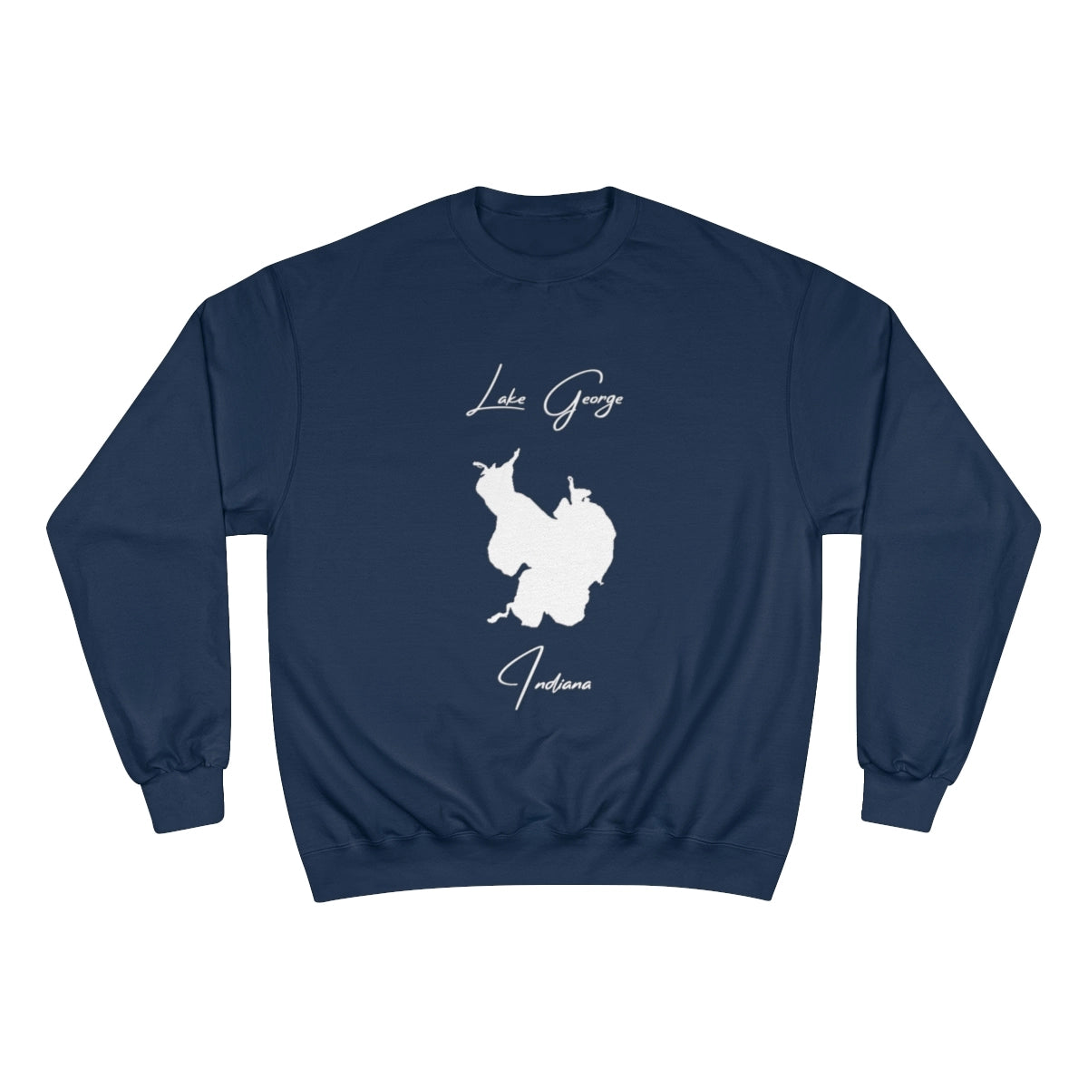 Indiana  Lake  George  Sweatshirt  front  position  view  from  front  navy.webp