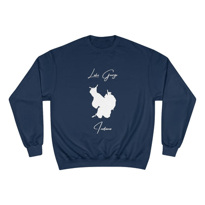 Indiana  Lake  George  Sweatshirt  front  position  view  from  front  navy.webp