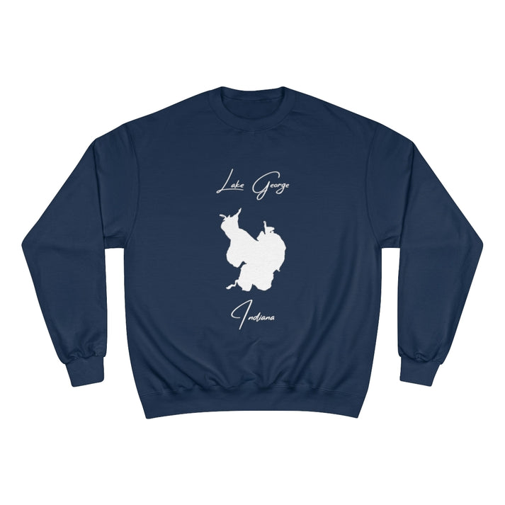 Indiana  Lake  George  Sweatshirt  front  position  view  from  front  navy.webp