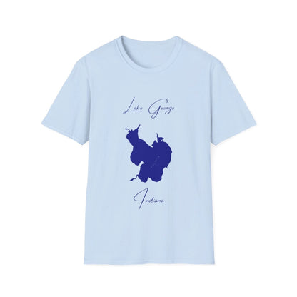 Indiana  Lake  George  T-shirt  front  position  view  from  front  light  blue.webp