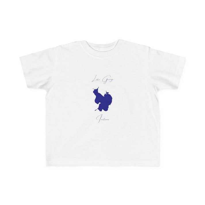 Indiana  Lake  George  Toddler  T-shirt  front  position  view  from  front  white.webp