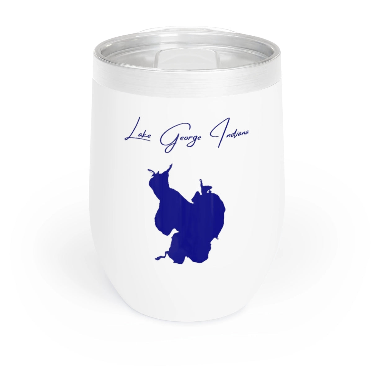 Indiana  Lake  George  Wine  Tumbler  front  position  view  from  front  white.webp