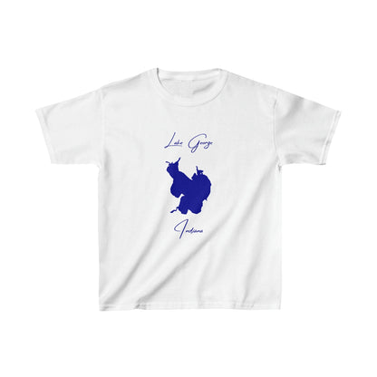Indiana  Lake  George  Youth  T-shirt  front  position  view  from  front  white.webp