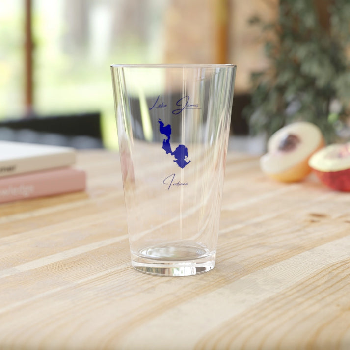 Indiana  Lake  James  16oz  Pint  Glass  front  position  view  from  context-2  16oz.webp