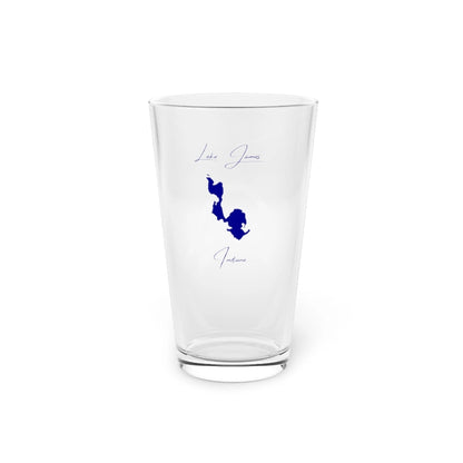 Indiana  Lake  James  16oz  Pint  Glass  front  position  view  from  front  16oz.webp