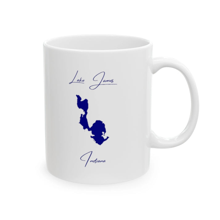 Indiana  Lake  James  Ceramic  Mug  other  position  view  from  right  11oz.webp