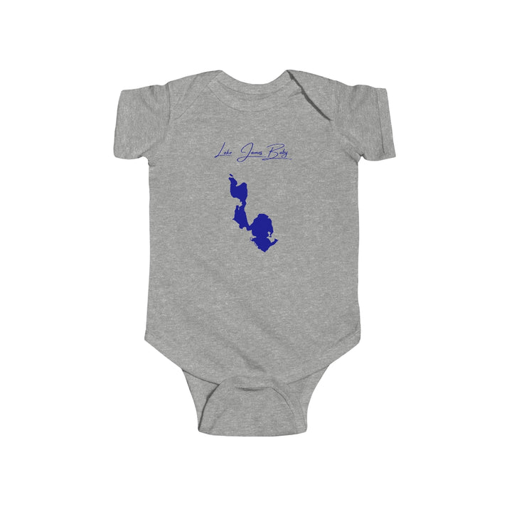 Indiana  Lake  James  Onesie  front  position  view  from  front  heather.webp