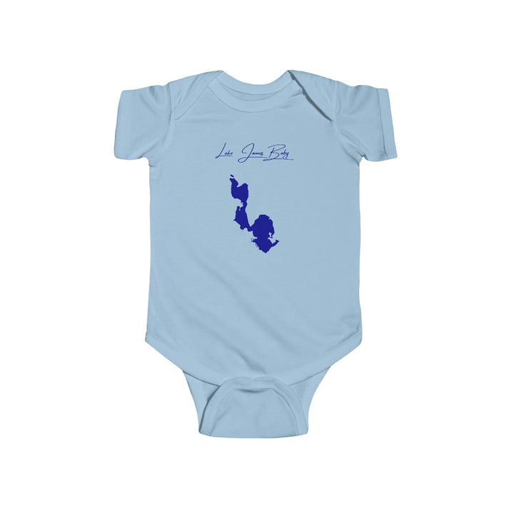 Indiana  Lake  James  Onesie  front  position  view  from  front  light  blue.webp
