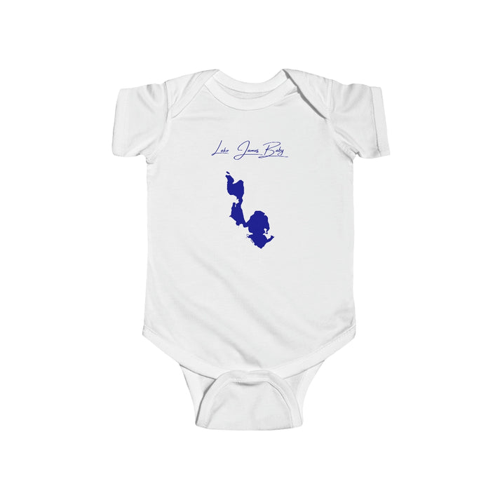 Indiana  Lake  James  Onesie  front  position  view  from  front  white.webp