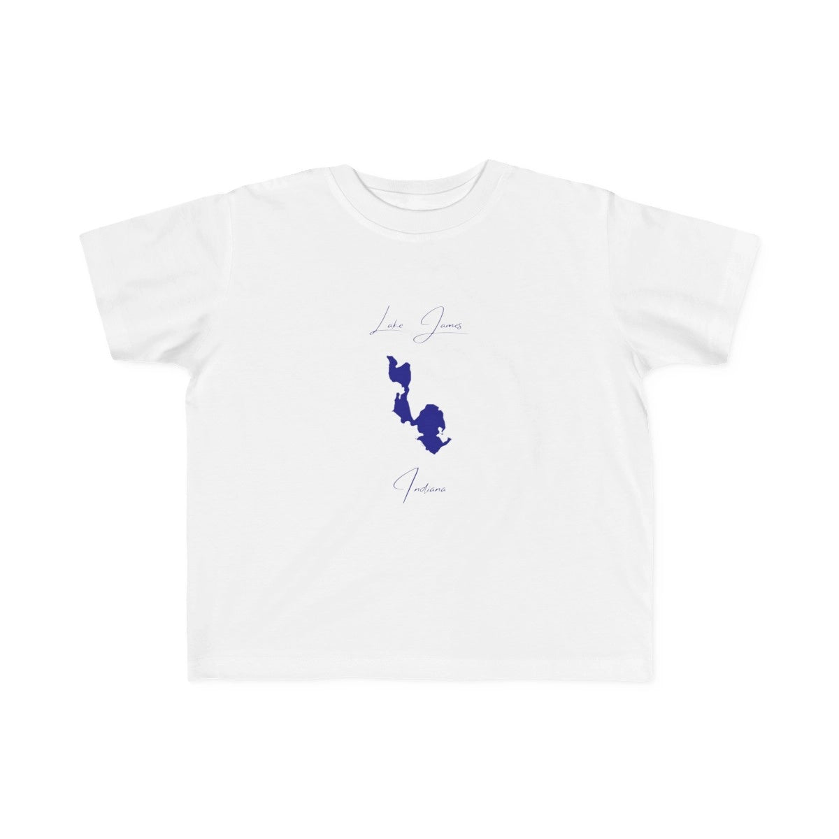 Indiana  Lake  James  Toddler  T-shirt  front  position  view  from  front  white.webp