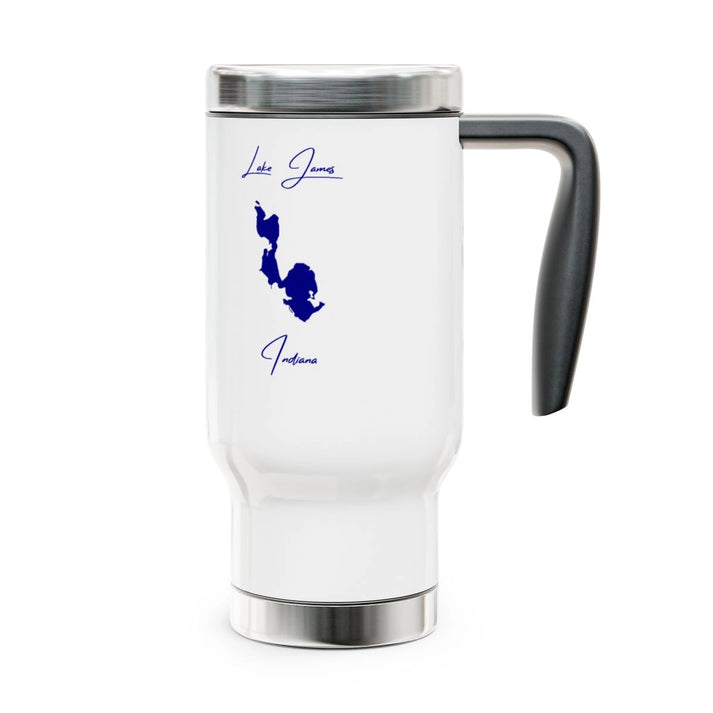 Indiana  Lake  James  Travel  Mug  other  position  view  from  right  14oz.webp