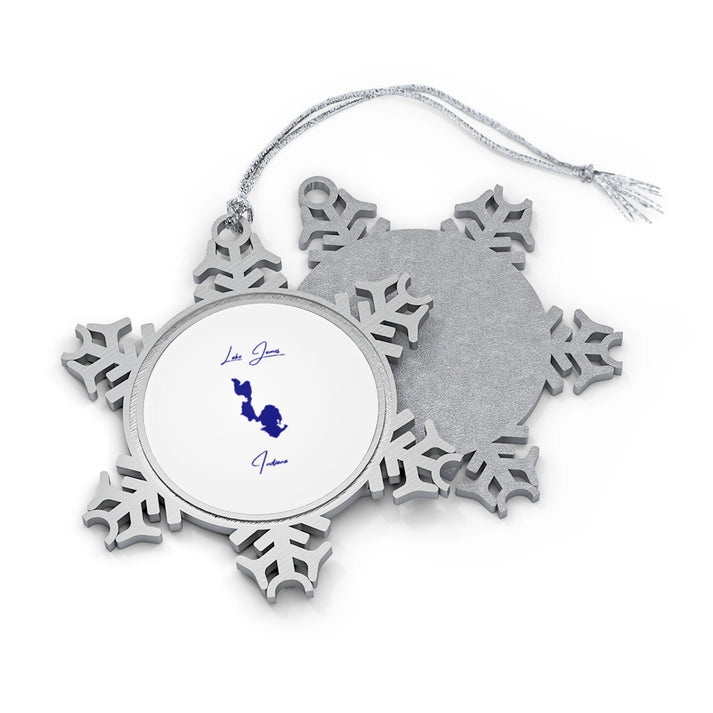 Indiana  Lake  James  XMAS  Ornament  front  position  view  from  front-and-back  one  size.webp
