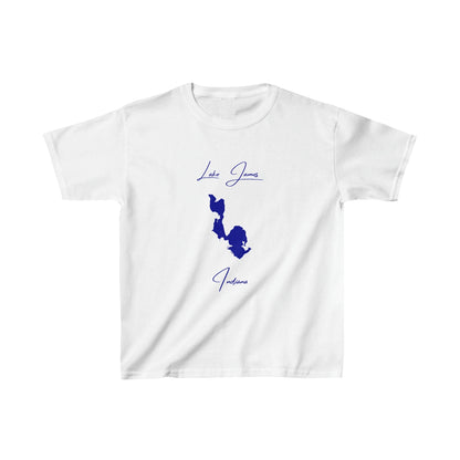 Indiana  Lake  James  Youth  T-shirt  front  position  view  from  front  white.webp