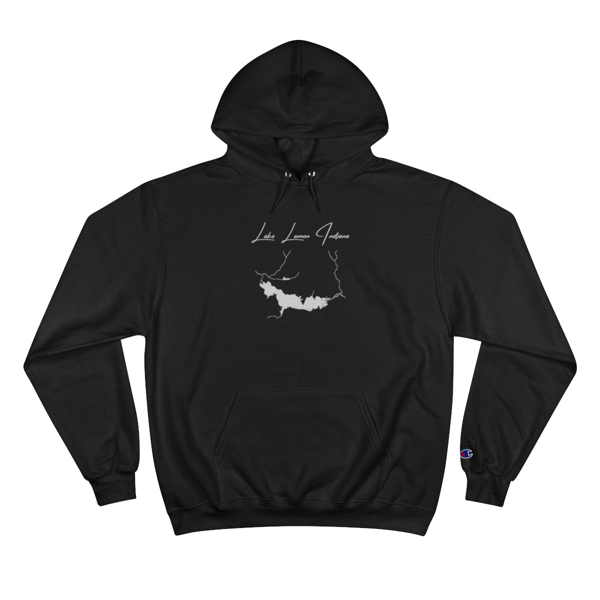 Indiana  Lake  Lemon  Hoodie  front  position  view  from  front  black.webp