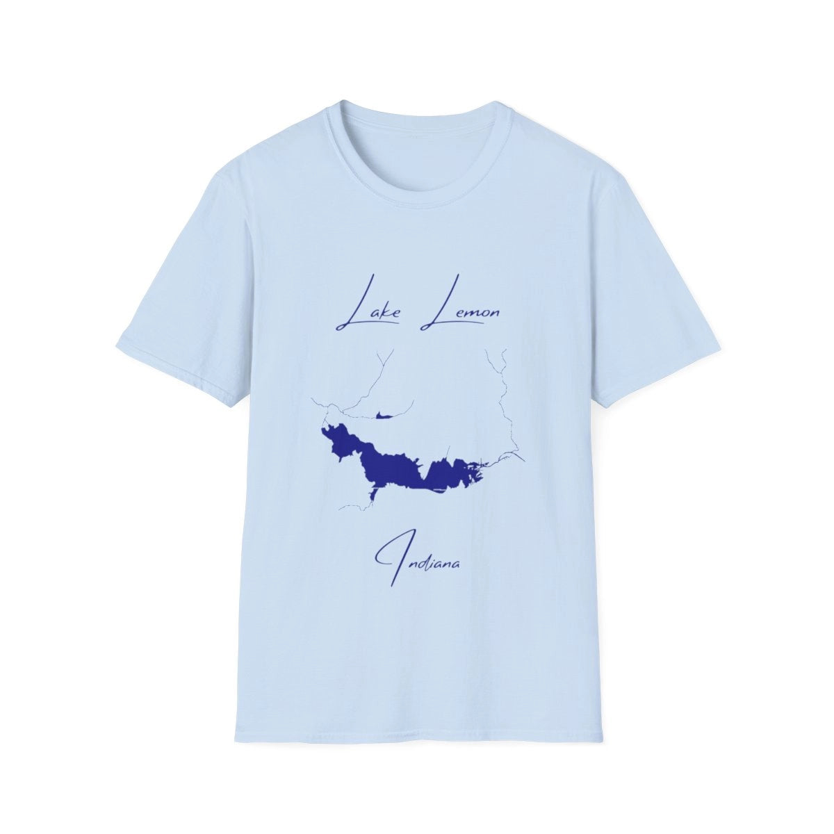 Indiana  Lake  Lemon  T-shirt  front  position  view  from  front  light  blue.webp