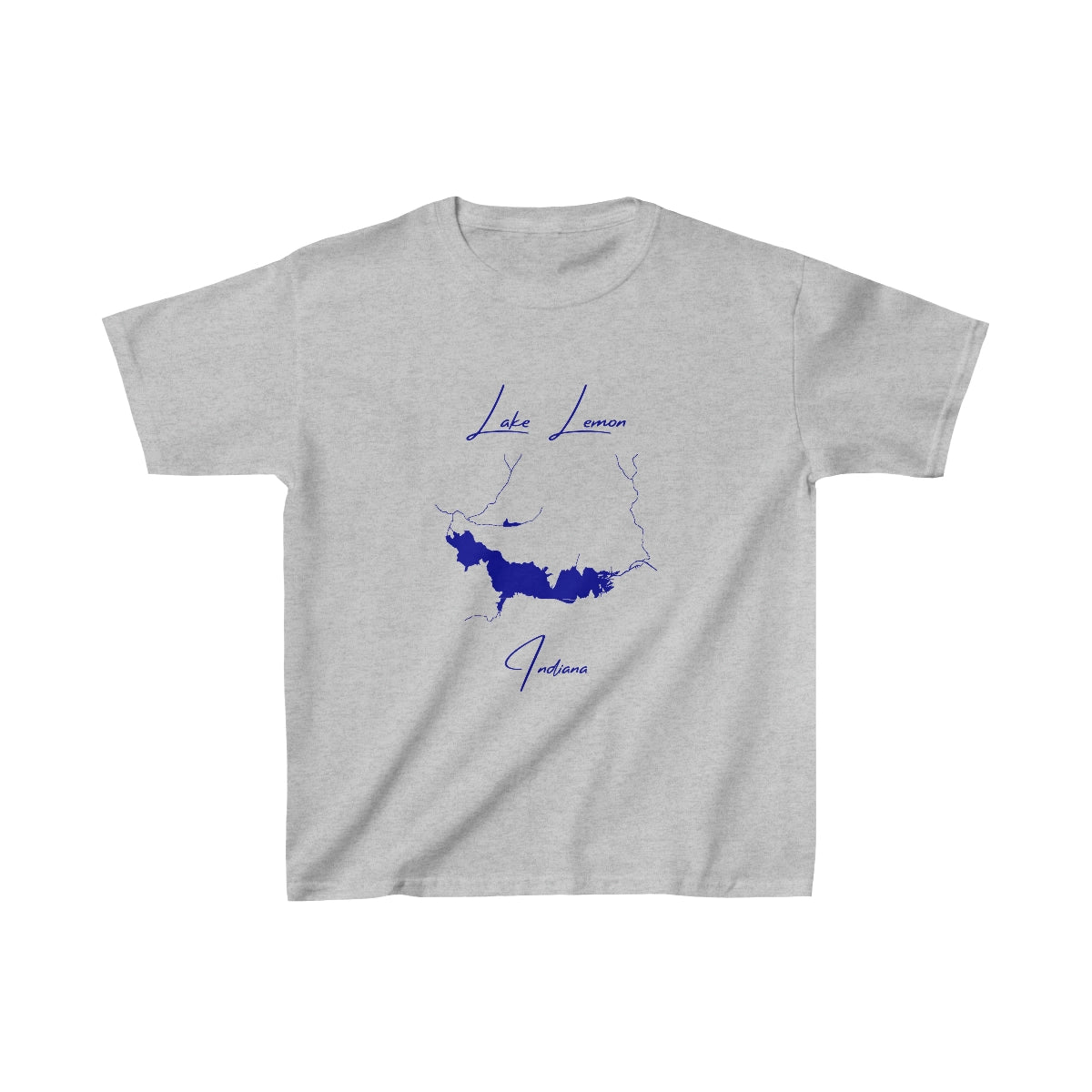 Indiana  Lake  Lemon  Youth  T-shirt  front  position  view  from  front  sport  grey.webp