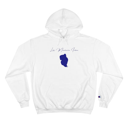 Indiana  Lake  Maxinkuckee  Hoodie  front  position  view  from  front  white.webp