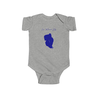 Indiana  Lake  Maxinkuckee  Onesie  front  position  view  from  front  heather.webp