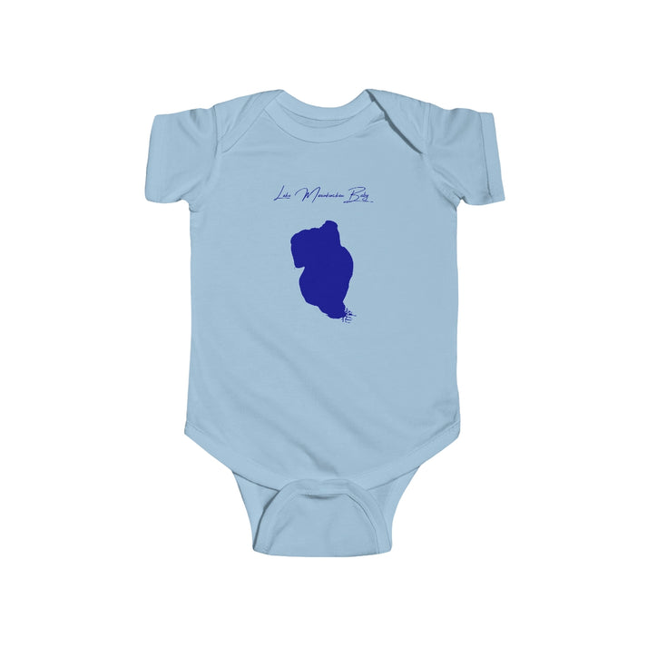 Indiana  Lake  Maxinkuckee  Onesie  front  position  view  from  front  light  blue.webp