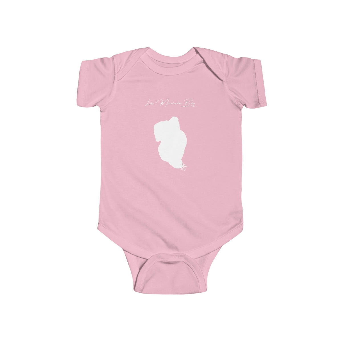 Indiana  Lake  Maxinkuckee  Onesie  front  position  view  from  front  pink.webp
