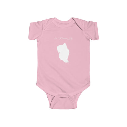 Indiana  Lake  Maxinkuckee  Onesie  front  position  view  from  front  pink.webp