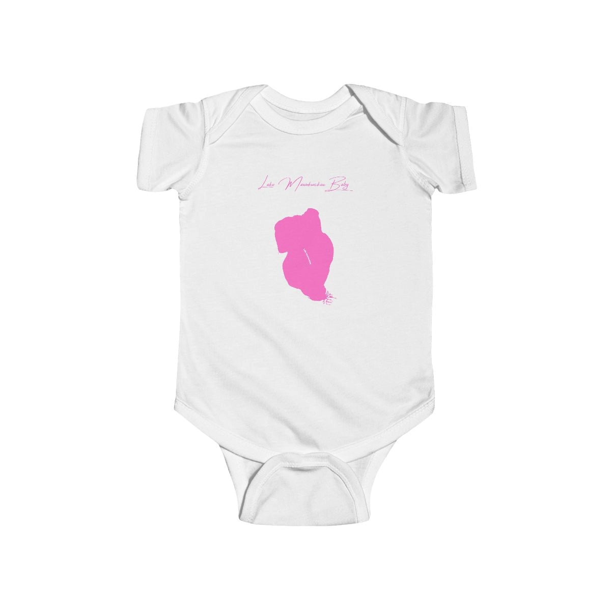Indiana  Lake  Maxinkuckee  Onesie  front  position  view  from  front  white.webp