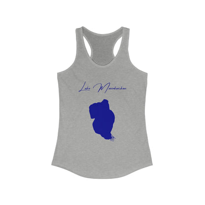 Indiana  Lake  Maxinkuckee  Racerback-Tank  front  position  view  from  front  heather  grey.webp