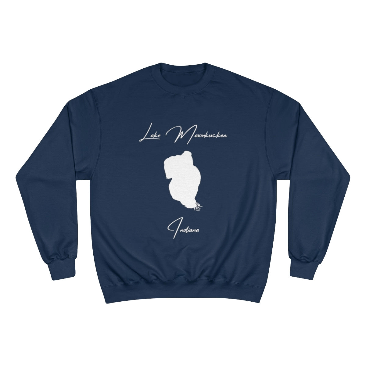 Indiana  Lake  Maxinkuckee  Sweatshirt  front  position  view  from  front  navy.webp