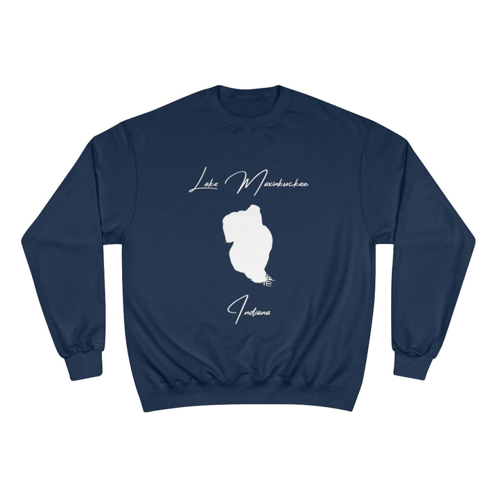 Indiana  Lake  Maxinkuckee  Sweatshirt  front  position  view  from  front  navy.webp