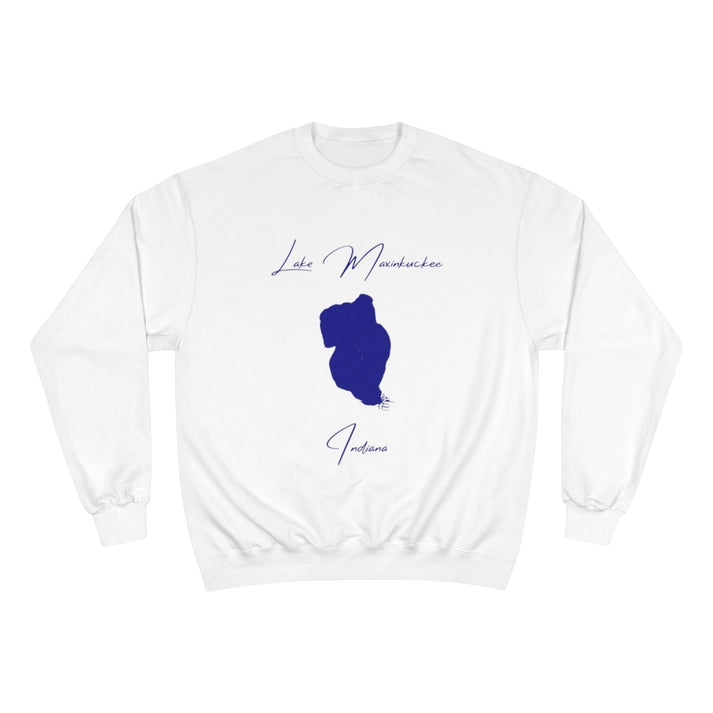 Indiana  Lake  Maxinkuckee  Sweatshirt  front  position  view  from  front  white.webp