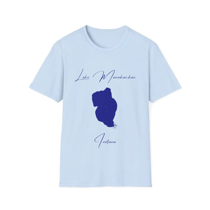 Indiana  Lake  Maxinkuckee  T-shirt  front  position  view  from  front  light  blue.webp